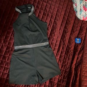 Sexy black romper-large- made by Chic Me